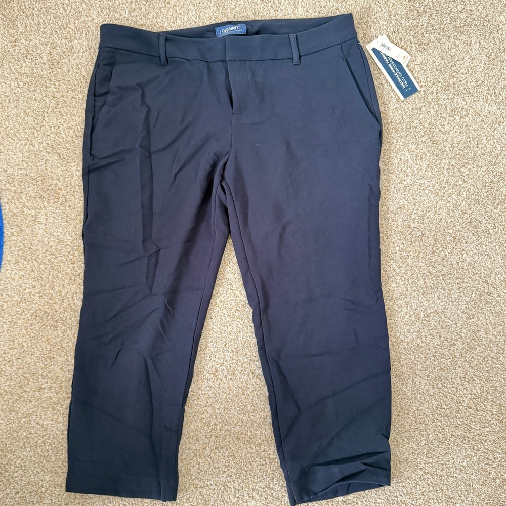 Old Navy Women's Harper Dark Blue Dress Pants
